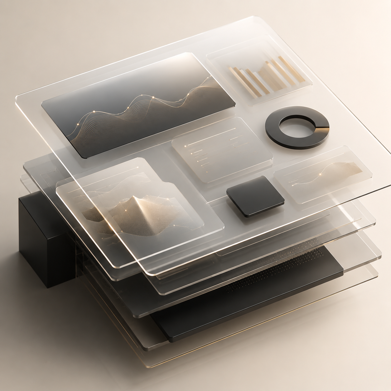 Abstract platform dashboard surface